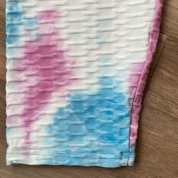 3/$24 Tie dye print active wear pant w/ stretch casual 3X juniors - Picture 11 of 17